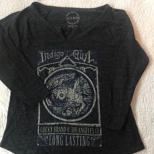 Lucky Brand 3/4 sleeve t